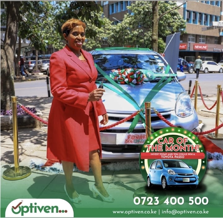 First Car of The Month Goes To New Jersy America,Courtesy Optiven Group.