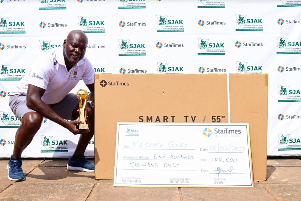 Meshack Senge of Strathmore Crowned StarTimes Coach of the Month for January