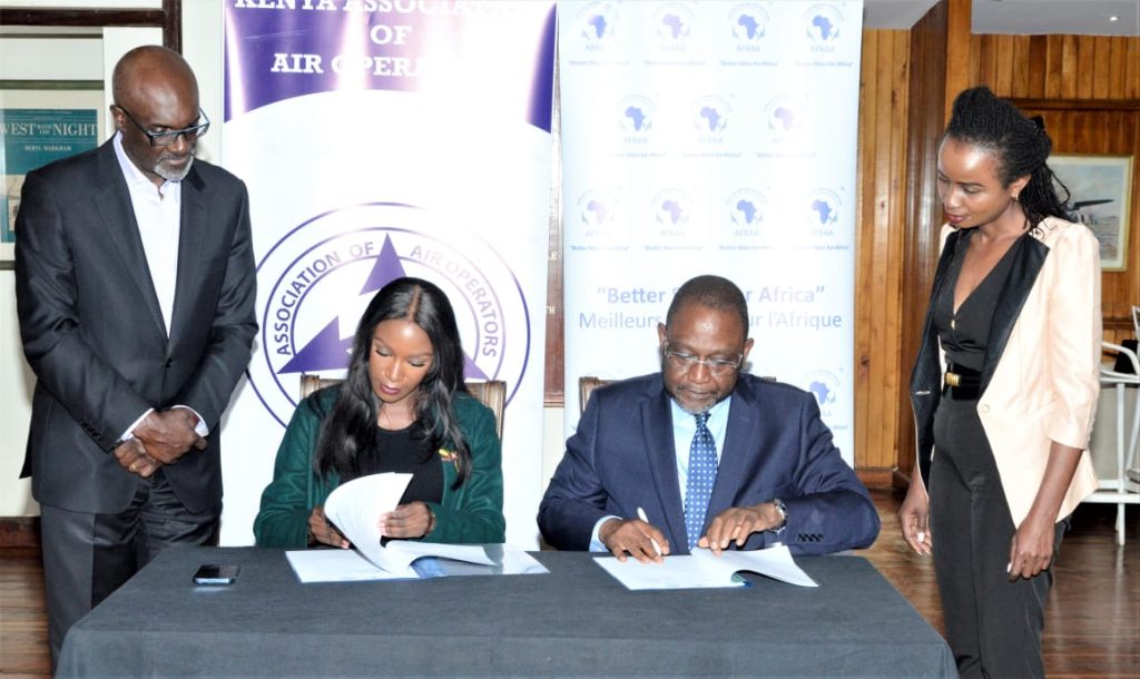 AFRAA signs deal with Kenya Association of Air Operators to Support the Airline Industry in Kenya