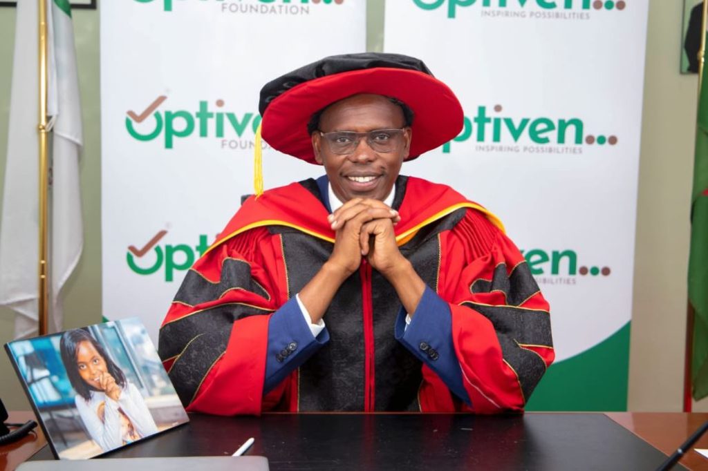 Optiven's George Wachiuri Graced with Two Honorary Doctorates for Philanthropy