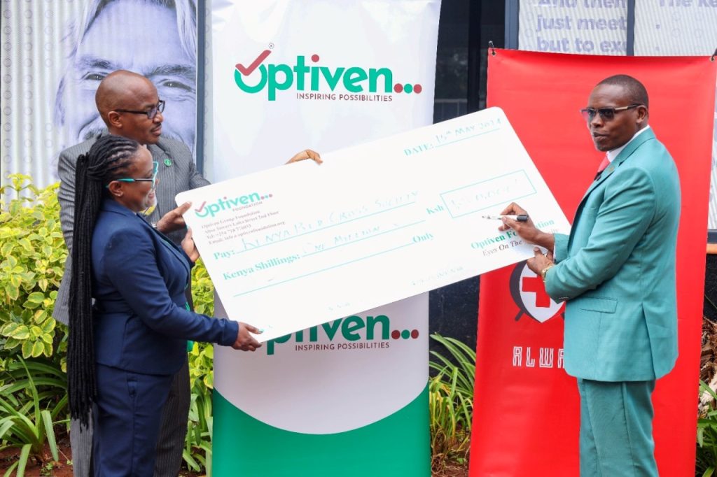 Optiven Group's Generous Contribution to Red Cross Relief Efforts