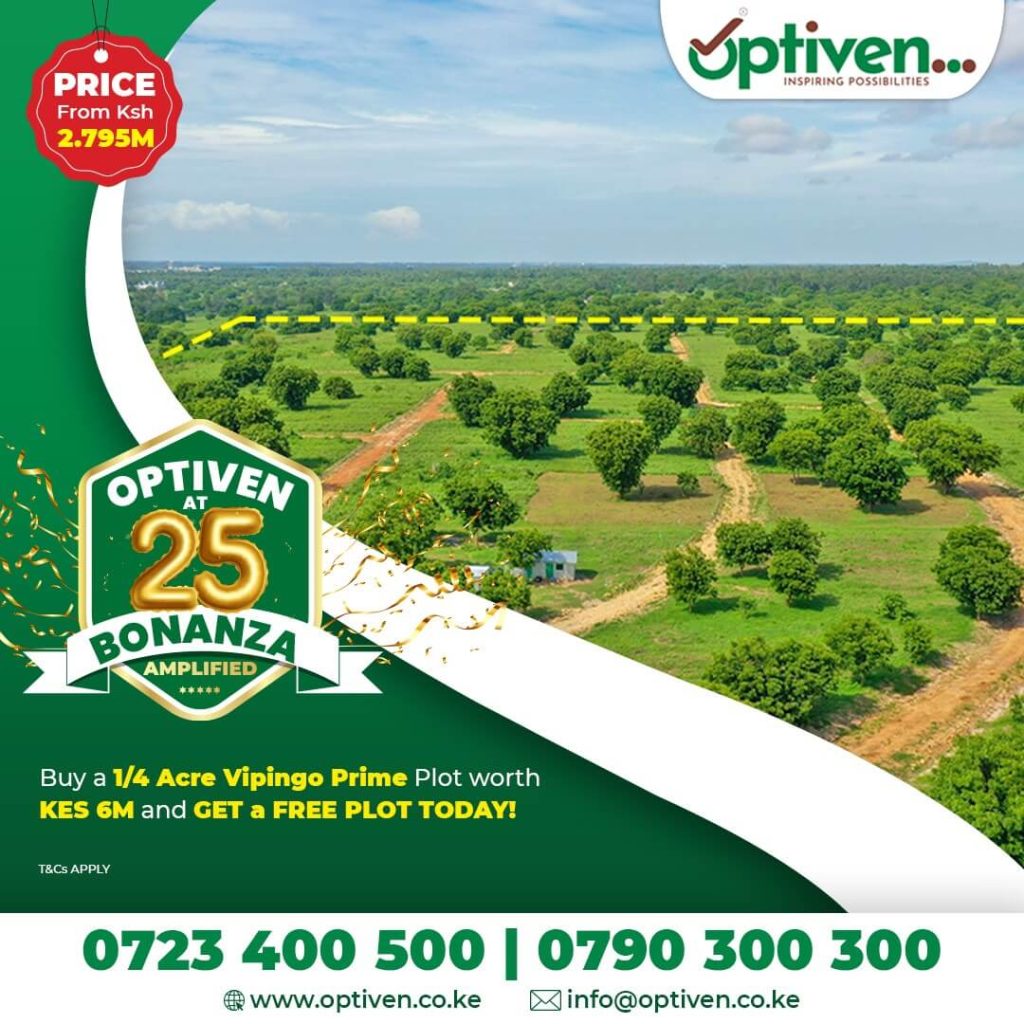 Optiven at 25 Bonanza Returns with Amplified Rewards for Property Buyers